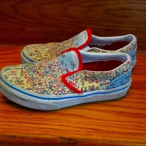 Where's Waldo vans skip ons.
